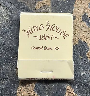 Hays House Matchbook. Council Grove KS. Vintage • $15