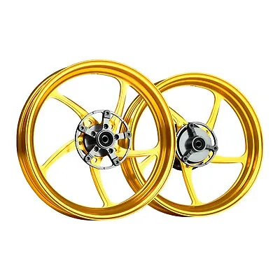 MOS Forged Aluminum Alloy Rims Wheels For Yamaha YZF R3 MT03 15-23 Gold ABS • $1507.88