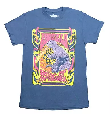 Godzilla New Adult T-Shirt -Trippy Colors King Of The Monsters • $26.98