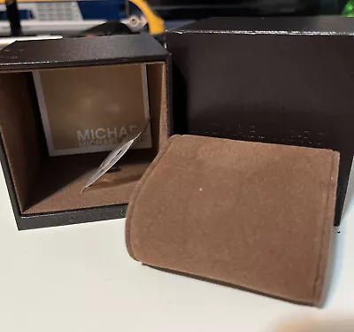 Michael Kors Empty Watch Box    Watch Not Included Box Only Chocolate Brown • $11.70