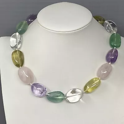 Metropolitan Museum Art Necklace MMA BMCO Gemstone Rock Crystal Sterling Silver • $69.99