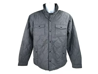 Goodfellow & Co Men's Gray Quilted Soft Lightweight Jacket W Snap Button Closure • $42