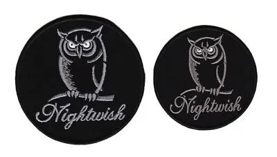 $6.49 • Buy Nightwish Sew-on Patch | Owl Finnish Symphonic Power Folk Gothic Metal Band Logo