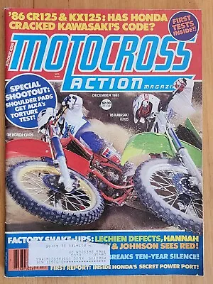 Motocross Action December 1985 Vintage MX Magazine Honda Vs Kawasaki 125 CR KX • $17.47