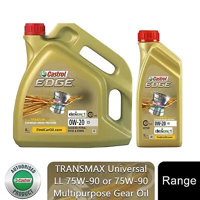 £15.19 • Buy Castrol Edge 0W-20 C5 Fully Synthetic Engine Oil With Hyspec Standard, 1L Or 4L