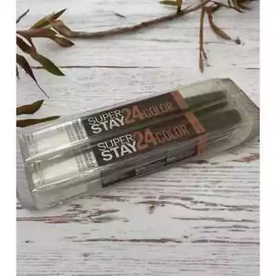 2x Maybelline New York Super Stay 24HR Color Lip Stain & Balm 345 Espresso Edge • $9.99