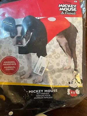 Mickey Mouse & Friends Pet Harness And Head Piece Rubie's XL NEW Halloween • $16