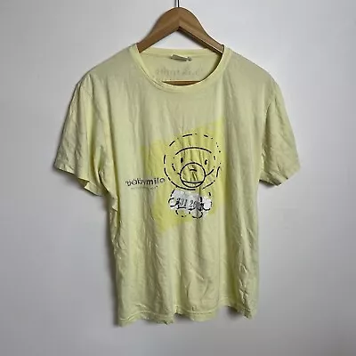 Baby Milo Bathing Ape Yellow Shirt Mens Medium Graphic Japan • $22.52