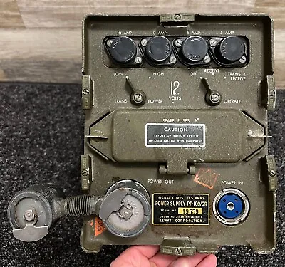 US Army Signal Corps PP-109/GR 1950's Military Radio Power Supply RT66 RT67 RT68 • $144.99