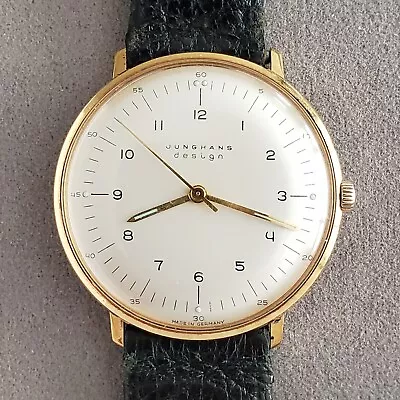 Rare! Vintage 1960s Junghans Max Bill Manual Wind Watch Ref. 84/6962 Cal. J84 • $2995