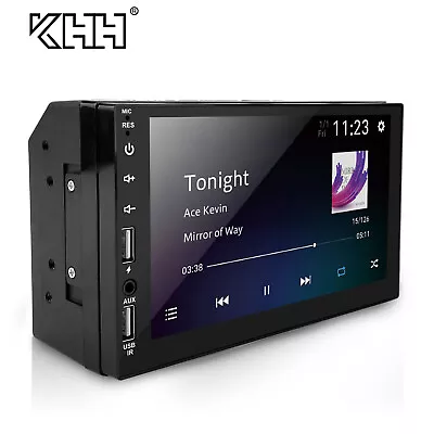 $47.79 • Buy Apple CarPlay 7  Double 2Din Car Stereo Radio Android Auto Touch Screen + Camera