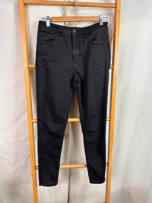 Decjuba Jeans Womens 12 Denim Black Skinny Fit • $22.95