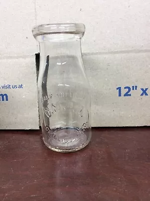 Vintage Half Pint Glass Milk Bottle CMDA • $5