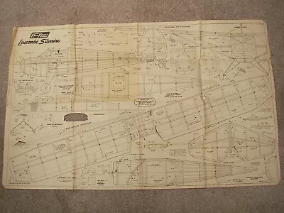 Keil Kraft Kit Plans & Instructions Of Luscombe Silvaire A Scale Model Of 40  Sp • £8