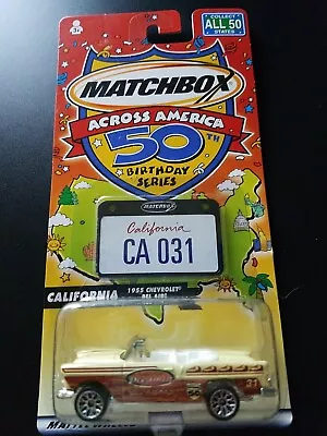 NIP Matchbox Across America - California 1955 Chevy Bel Air 50th Birthday Series • $10