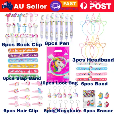 6pcs Unicorn Kids Birthday Party Favours Loot Treat Bag Fillers Party Supplies • $3.99