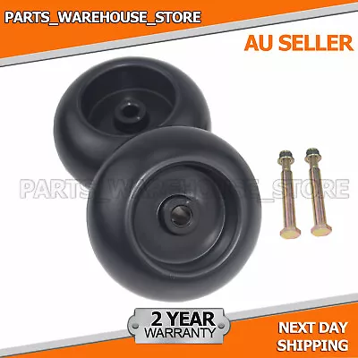 Pair 5  Deck Wheels & Axle Bolts For JOHN DEERE Ride On Mowers M84690 532193406 • $39.09