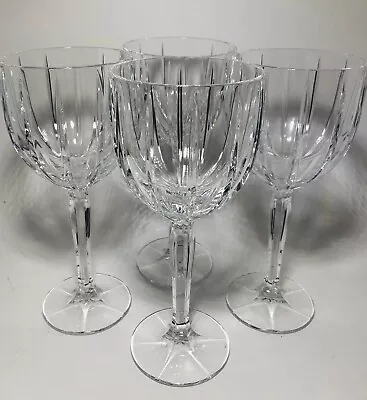 Omega Marquis Waterford Crystal Wine Cut Glass Heavy Set Of 4 • $49.50