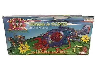 RARE 1991 Captain Planet Skumm O Copter Helicopter Air Vehicle • $218.44