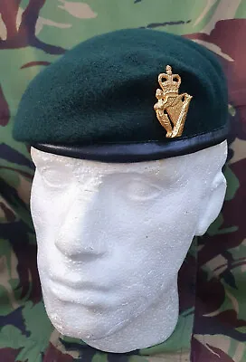 £26.50 • Buy Royal Irish Regiment Home Service UDR Beret & Brass Cap Badge  Small Crown NEW