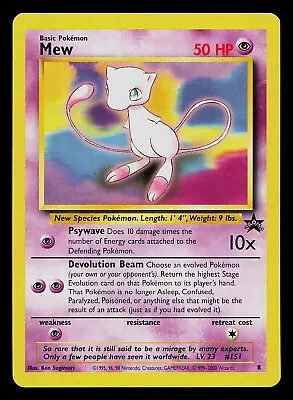 Pokemon Card - Mew #8 WoTC Black Star Promo • $3.99