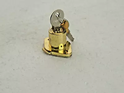 Meg #612 Desk Office Drawer Cabinet Lock Brass  Bottom 2 Inch • $8.25