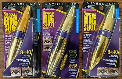 3pk Maybelline The Colossal Big Shot Waterproof Mascara 227 Brownish Black  • $16.14