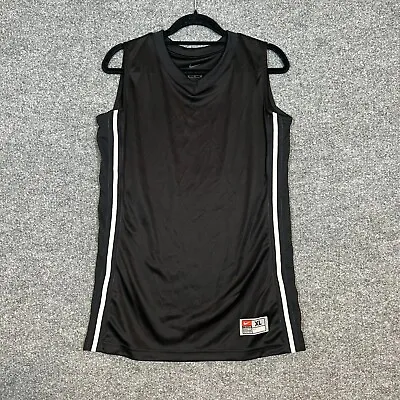 Nike Shirt Mens XL Black Sleeveless Stretch Tank Top Muscle Tee Team • $14.99