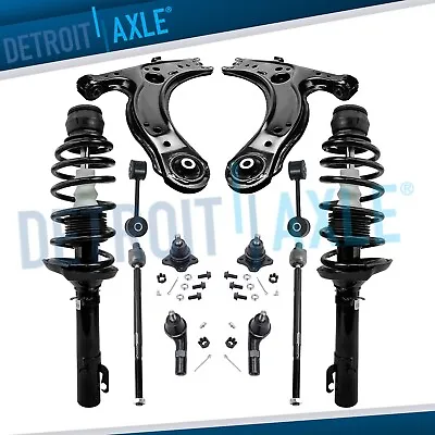 12pc Front Strut Lower Control Arm Tie Rod Sway Bar For VW Beetle Golf Jetta • $227.29