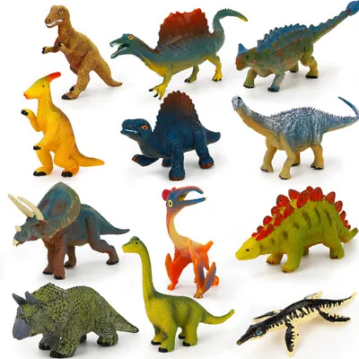 12pcs Kids Toys Small Plastic Figures Sea Zoo Animal Safari Set Ocean Wild Model • £9.38