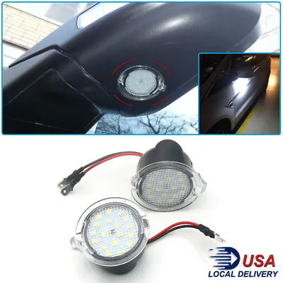 For Ford Edge Fusion Explorer Mustang LED Side Mirror Puddle Lights White Lamp • $9.54