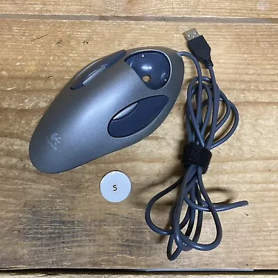 Logitech Trackman T-BC21 Marble Mouse Track Ball USB - NO Trackball- Tested • $29.99