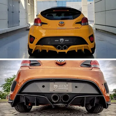 M&S Rear Diffuser [MATTE BLACK] For Hyundai Veloster Turbo (FS) 2013~2017 • $360.75