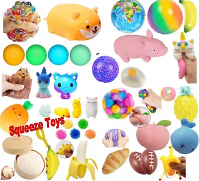 $7.54 • Buy AUS Bouncy Squeeze Ball Stress Relief Balls Squishy Stretchy Toys Fidget Toy Set