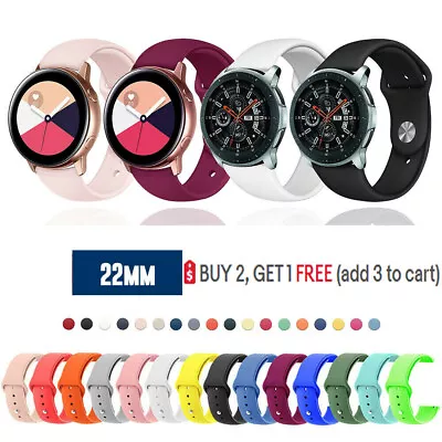 22mm Silicone Soft Sport Band Strap For Samsung Gear S3 Frontier / Classic • $12.99