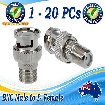 BNC Male To F-Type Female Adaptor Connector TV AV CCTV Radio Connect Adapter • $5.80