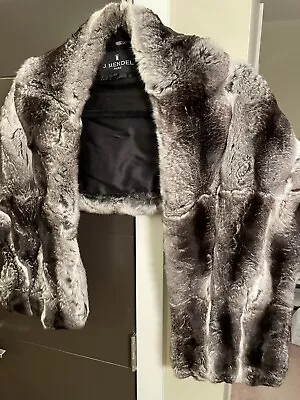 Classy J. Mendel 16000 $ Empress Chinchilla Fur Pull-Through Stole Scarf • $2000