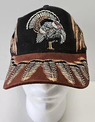 Vintage Shasta Wear Embroidered Turkey & Feathers Strapback Cap/Hat  • $24.95