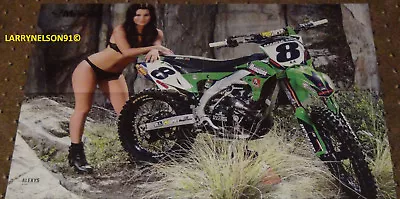 Alexys Bikini Poster Taka Higashino Motorcross Xgames Monster Motorcycle X Games • $9.99