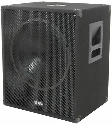 QTX Sound QT15SA 15  Active Powered 600W PA DJ Subwoofer Bass Sub SINGLE • £239