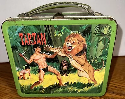 Vintage 1966 Aladdin TARZAN Metal Lunch Box • $42.99