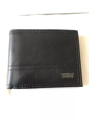 Mens Black Levis Leather Wallet Nw Classic • £31.99