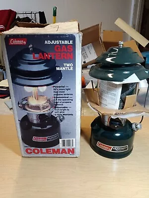 Vintage 1990 Coleman Two Mantle  Gas Camping Lantern 288A700 Unfired With Box • $65