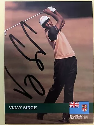 Vijay Singh 1992 Pro Set Signed Rookie Card Autograph RC Auto PGA • $59.99