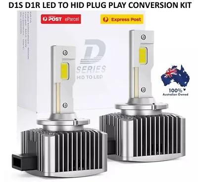 Maxgtrs Led D1s Headlight Bulb Hid Conversion Bulb Set Bright White 55w 6000k Au • $79.15
