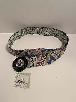 Vera Bradley Capri Blue Reversible Sash NWT NEW Tie Belt Headband 43” • $14.99