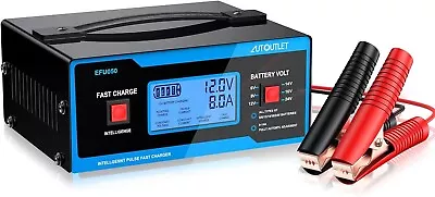 8 Volt Battery Charger Automotive Battery Charger And Maintainer 0-10A • $45.15
