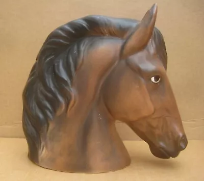 Vintage Bay Horse Head Planter Ceramic Vase Brown A-120 Parma By AAI • $28