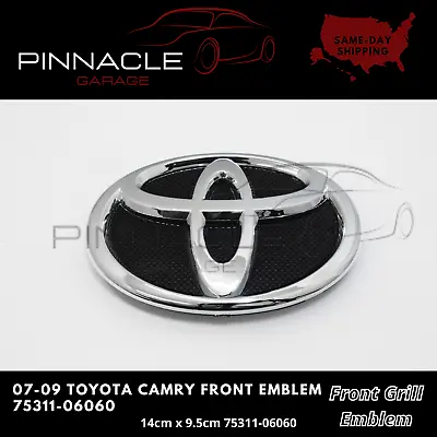 07-09 Toyota Camry Front Emblem Grille/grill Chrome Badge Bumper Logo • $17.59