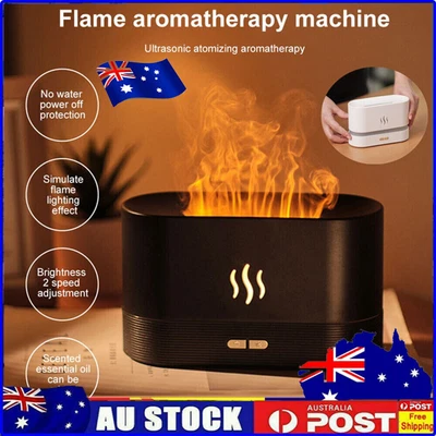 $26.66 • Buy Air Humidifier Essential Oil Diffuser Bedroom Fire Flame Air Humidifier Mist NEW